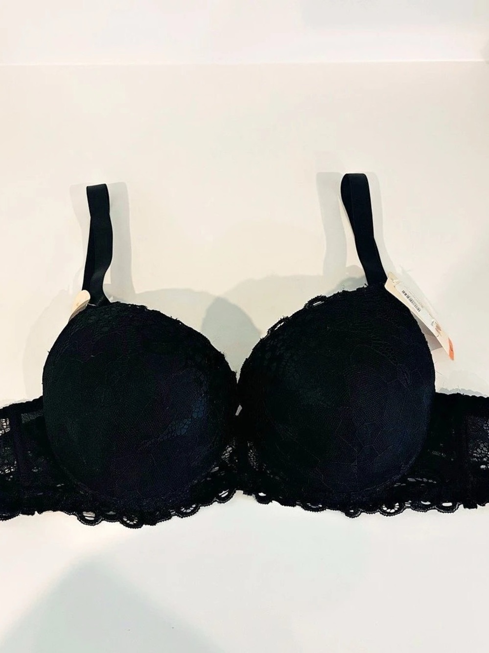hush Mega Push Up Lace Bra Black 42D NWT